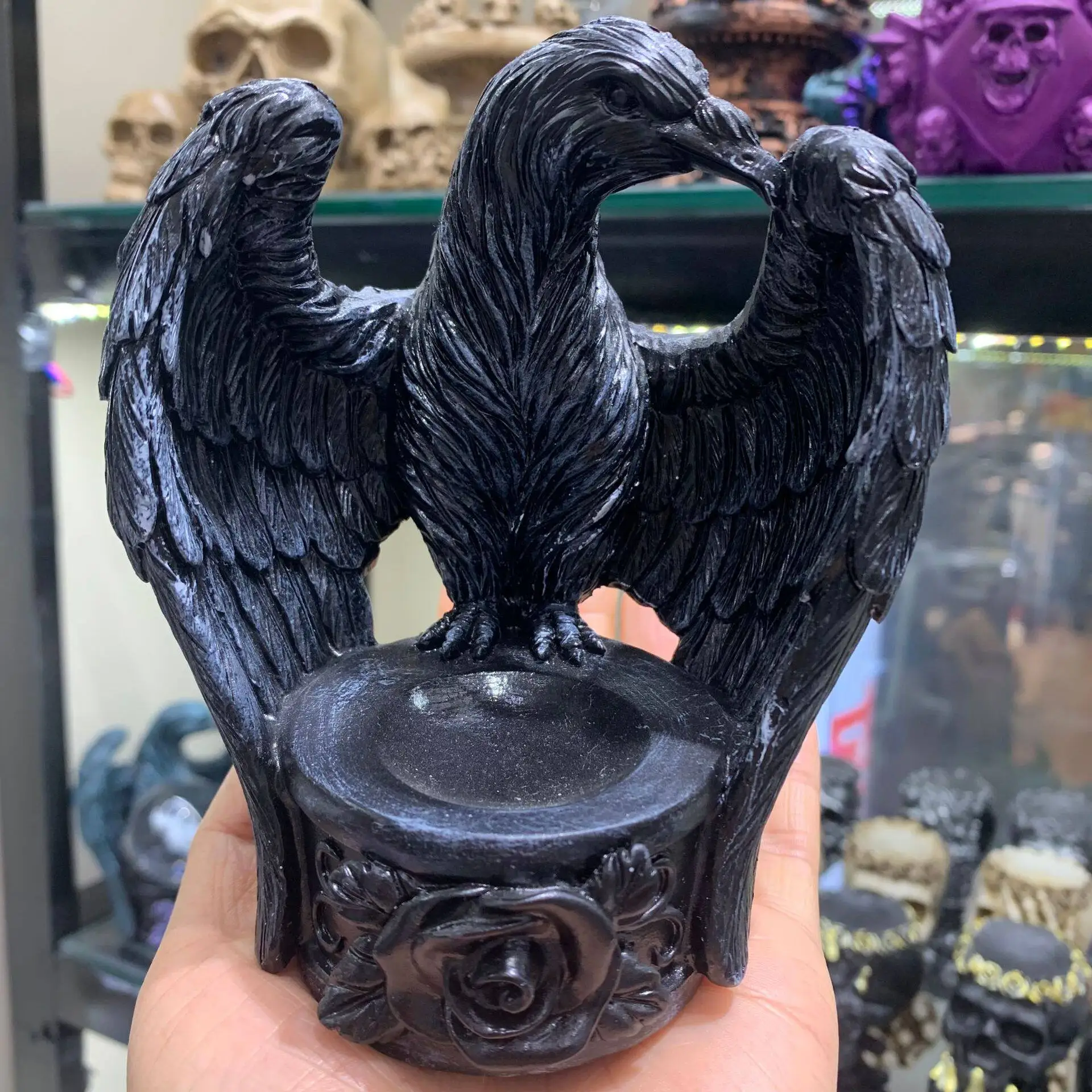 Eagle holding ball crystal ball base popular resin crafts