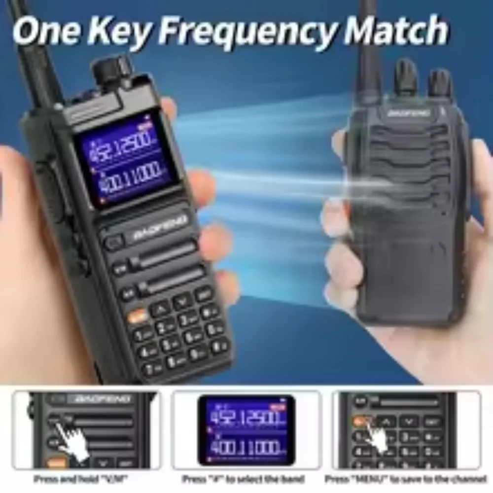 Baofeng UV26 Walkie Talkie GPS APSR Multi Band Bluetooth Programming Recording Wirless Copy Frequency Type-C Long Range Two Way