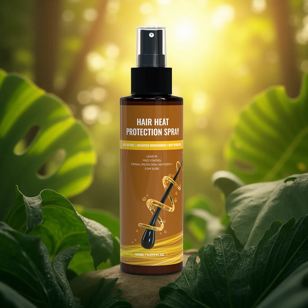 

150ml Hair Thermal Shield Spray Anti-Frizz Styling Spray for Heat Damaged Hair, Lightweight Repair, Non-Greasy, Salon-Grade Care