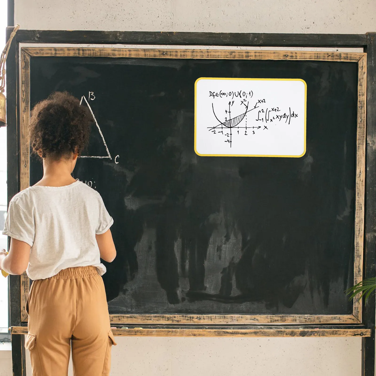 

Magnetic Whiteboard Small Dry Erase Board Writing Drawing Board for Learning Name Tracing Creative Play