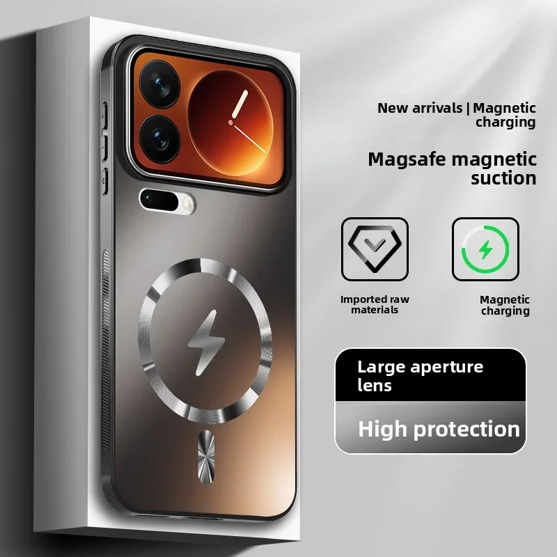 

Для Xiaomi Mi 17 Pro Max чехол Hard AG матовый магнитный защитный чехол с беспроводной зарядкой для Xiaomi Mi 17 17Pro Shell