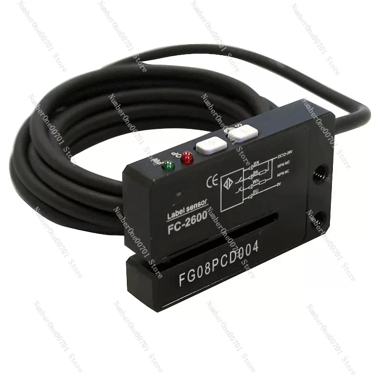 FC-2600 Photoelectric Labeling Sensors Fork Shaped Sensor Suitable For Auto Packing Machine, labeling machine system