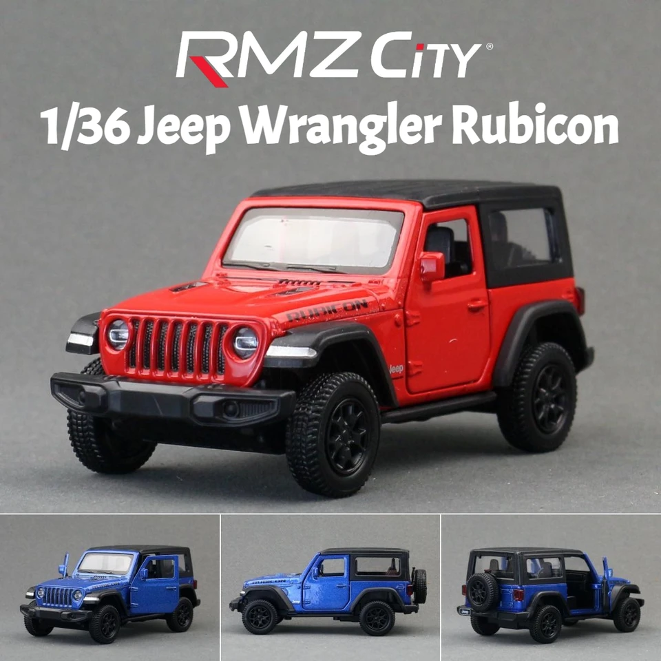 1/36 Jeep Wrangler Rubicon Off-Road Toy Car RMZ CiTY Diecast