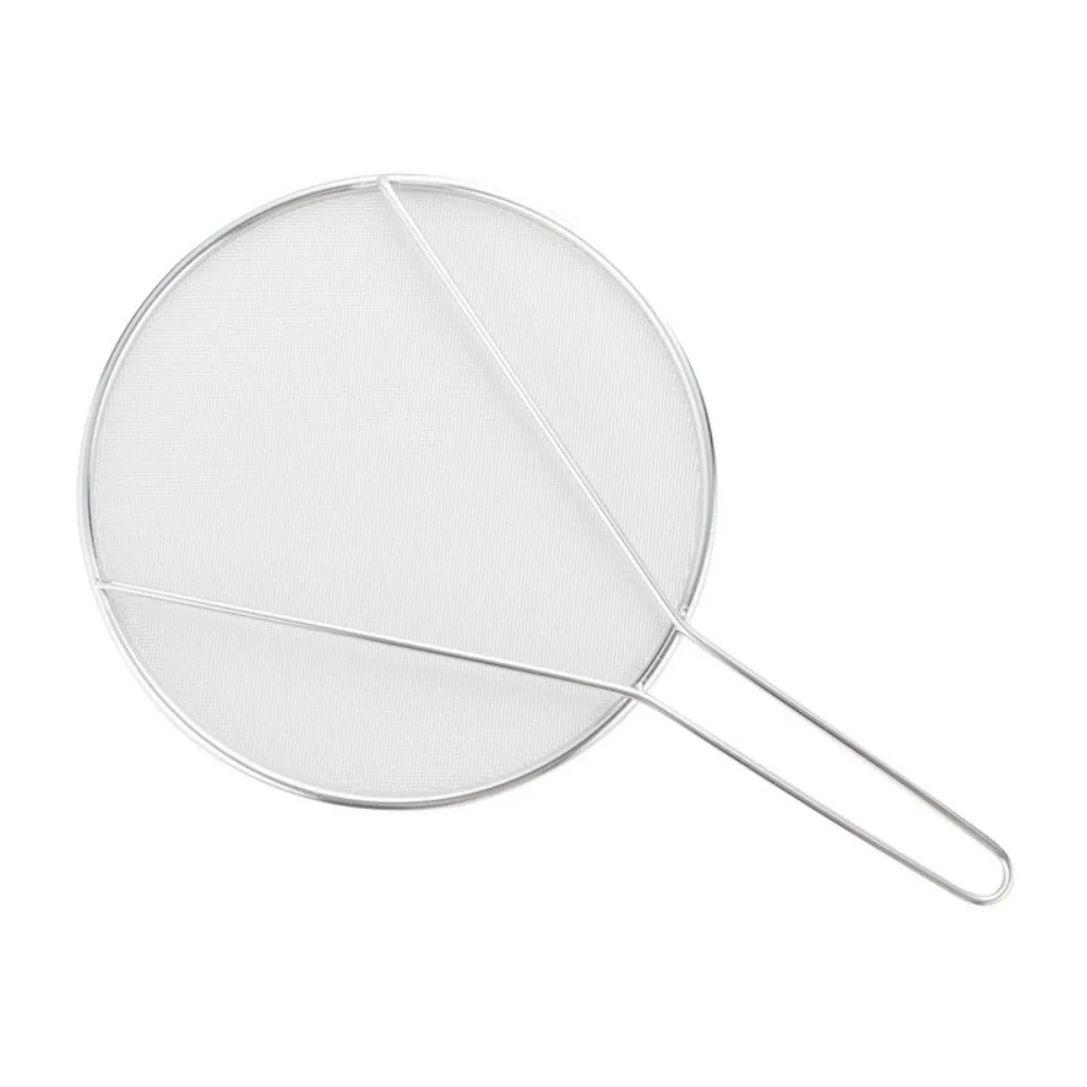 

Экран от брызг масла из нержавеющей стали, защита от ожогов, круглая масляная защита, мелкая сетка с ручкой, защита от брызг масла, крышка, кухонный гаджет