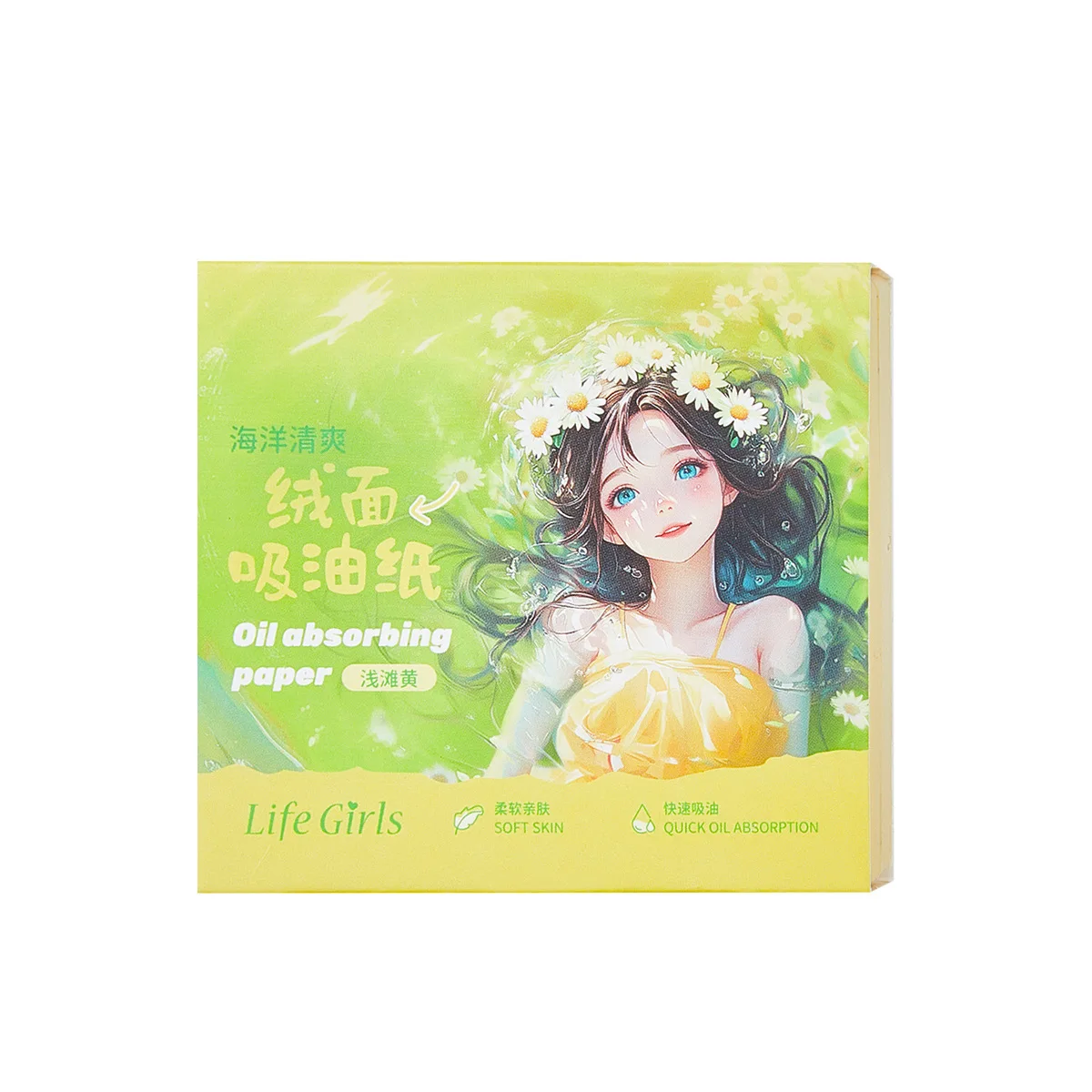 100 stuks gezichtsolie absorberend papier oceaan verse fluwelen oliecontrolepapier gezichtsreiniging make-up tool gezichtsolie blotting met spiegel