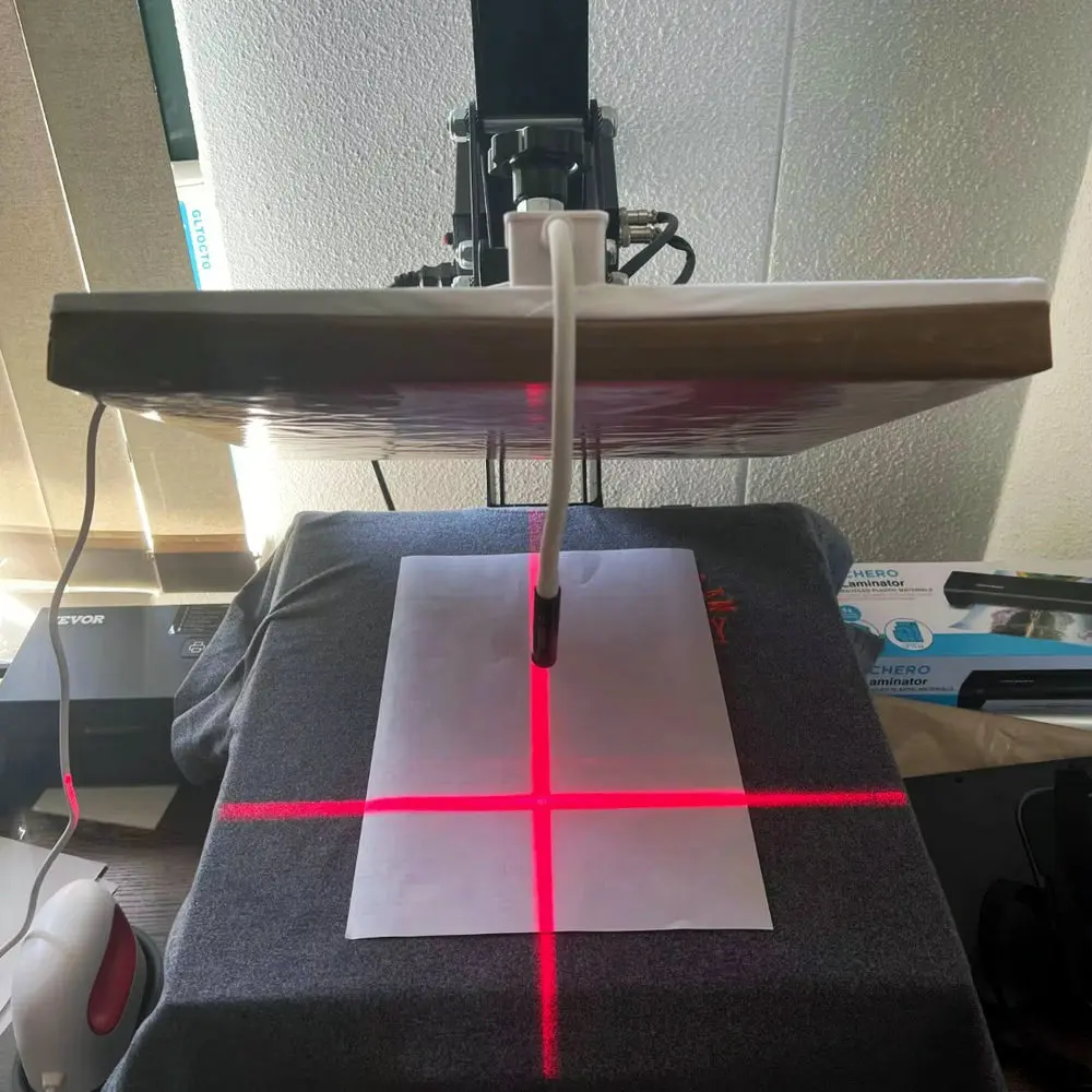 

USB Laser Locator DTF Print Dtg Printing Sew Positioning Kit Heat Press LED Light Infrared Ray Cross Magnetic Positioner Tool