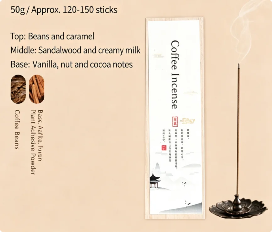 50G of pear incense in the tent, about 120-150 sticks of natural fragrance, relax your tiredness, feel at ease,45 minutes burn