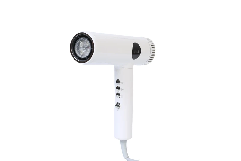 Professional High Speed Far-infrared Ionic Hair Dryer with BLDC Motor Two Nozzles & Diffuser for RV Salon & Hotel Use 2000-2400W