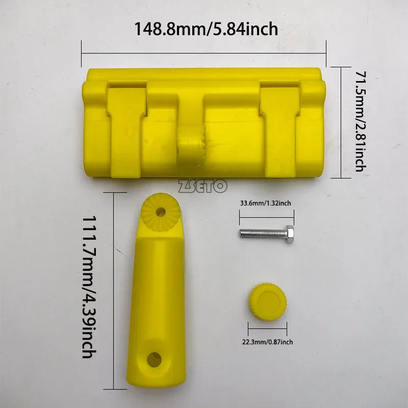 Drywall Tool Set Skimming Blade Handle Adapter with a Quick-release Design Extension Bracket Length