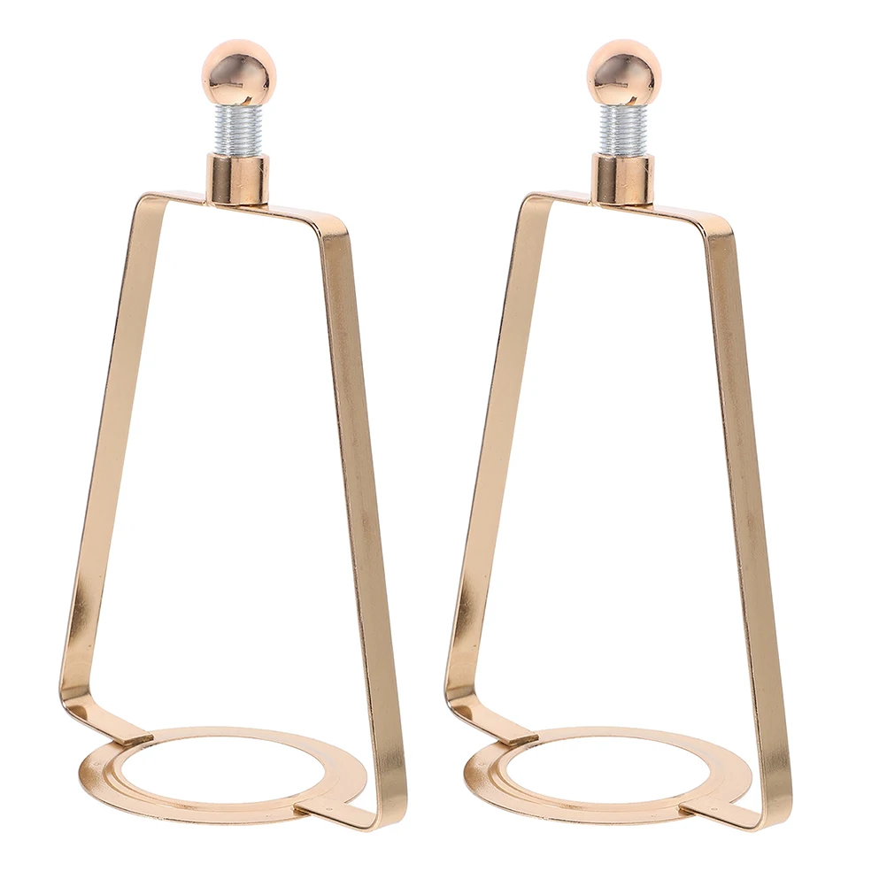 

2pcs Lamp Shade Harp Holder Iron Frame American Style Cup Stand Mugs Office Lampshade Decorative Lighting Accessories