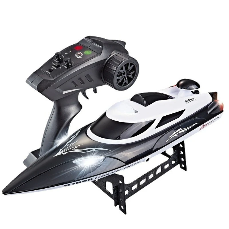 

Remote control boat circulating water cooling long battery life HJ806 speedboat anti-overturn low power alarm self-overturn