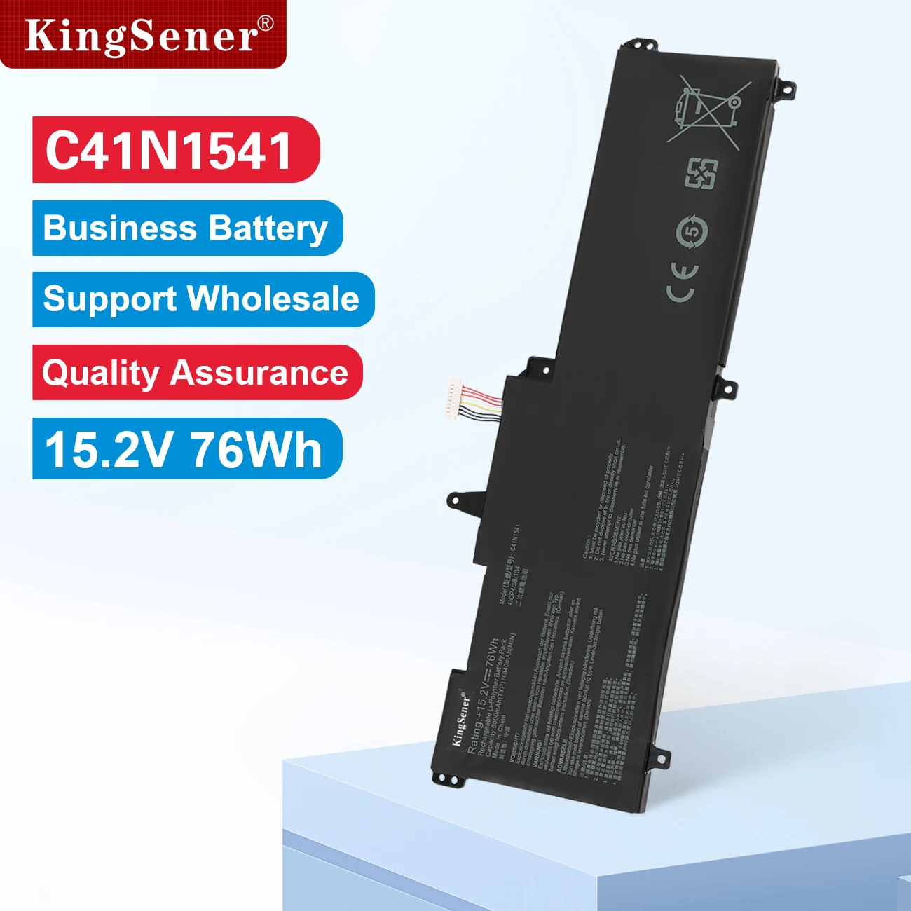 KingSener C41N1541 Laptop Battery For ASUS ROG GL702 GL702V GL702VM GL702VS GL702VT GL702VM1A 0B200-02070000 15.2V 76WH