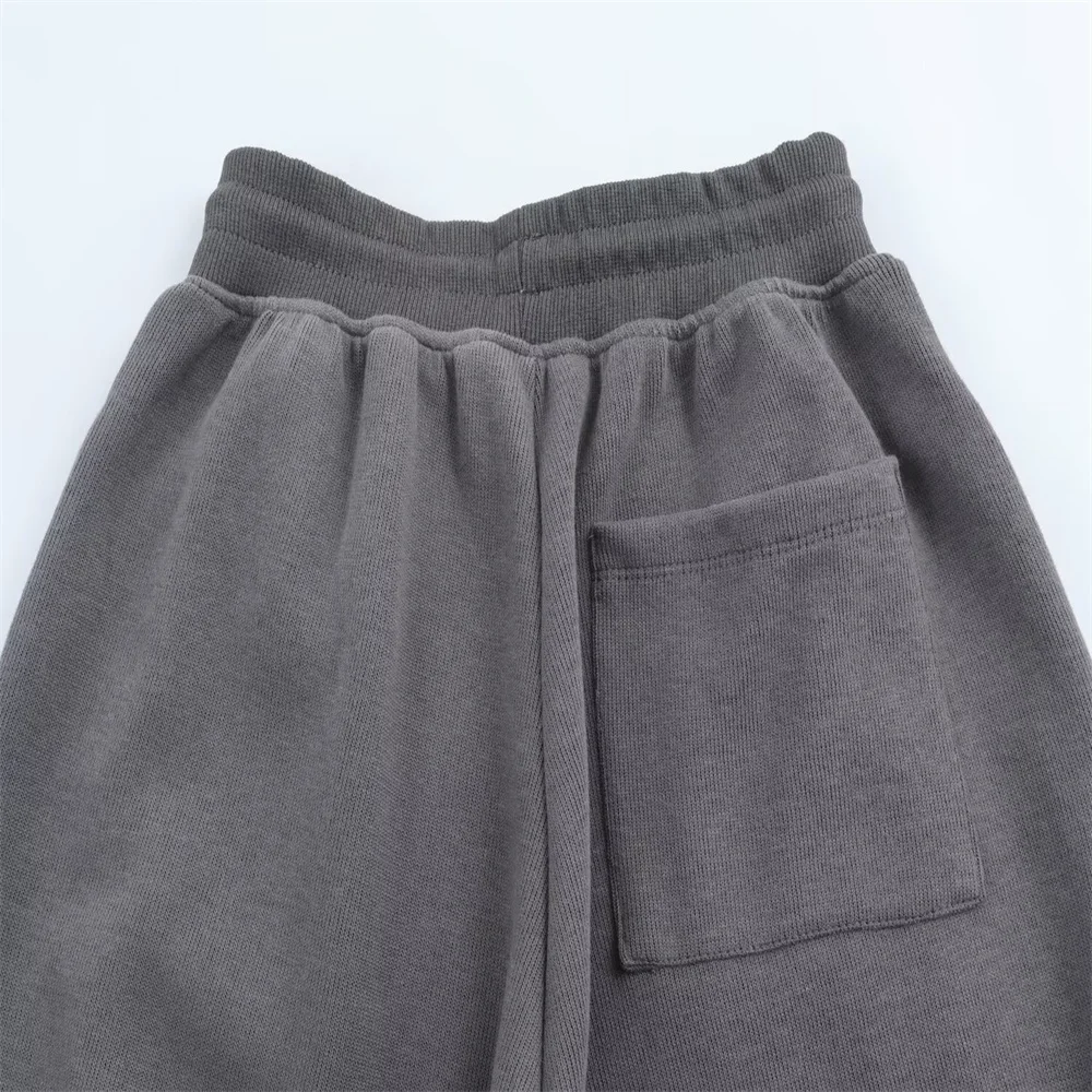 European and American style winter new product women's long sleeved ribbed soft hooded sweatshirt high waisted pants