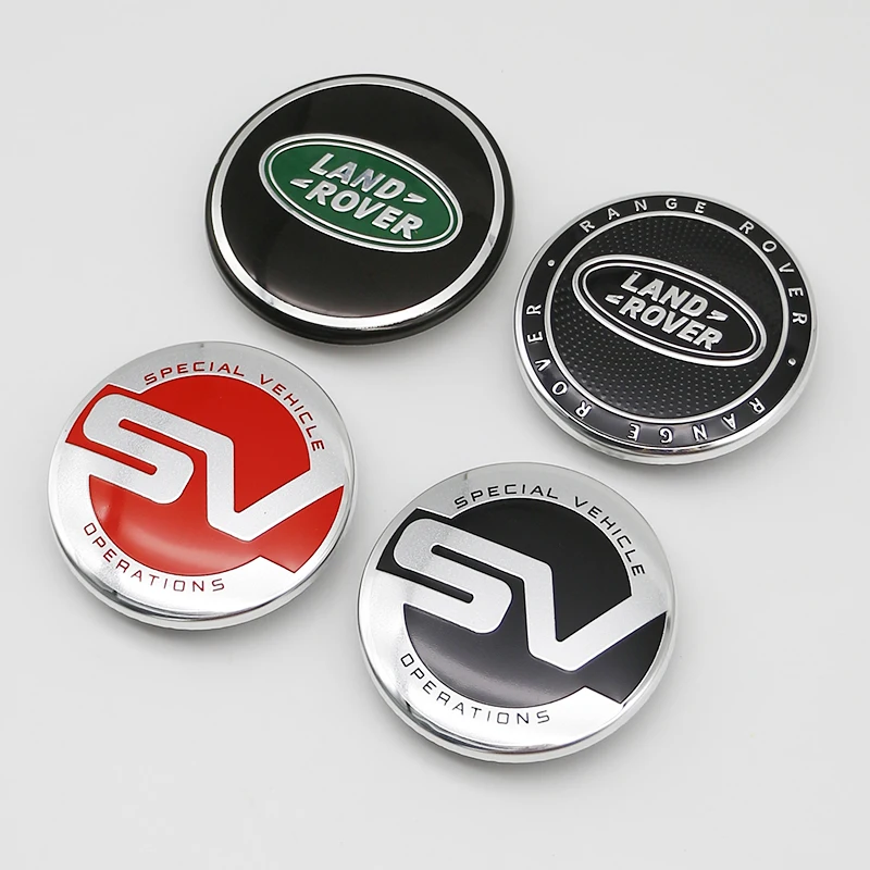 4 יחידות כיסויי גלגלים 62MM, כיסויי אבק לגלגלי רכב, מתאימים לנד רובר איווק, ריינג'ר ספורט 1 SVR, ריינג'רובר דיסקברי