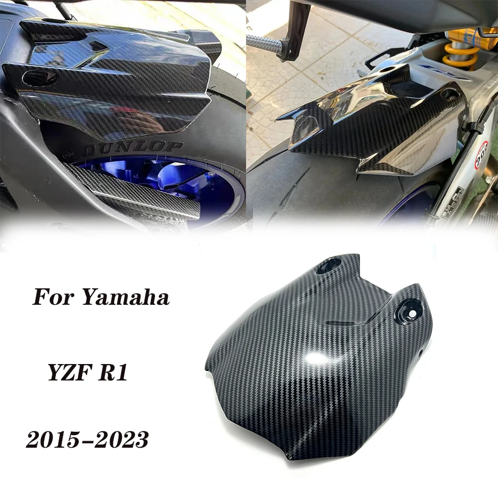 

Motorcycle Carbon Fiber Rear Wheel Hugger Fender Mudguard Mud Splash Guard Tire Accessories For Yamaha YZF R1 2015-2023