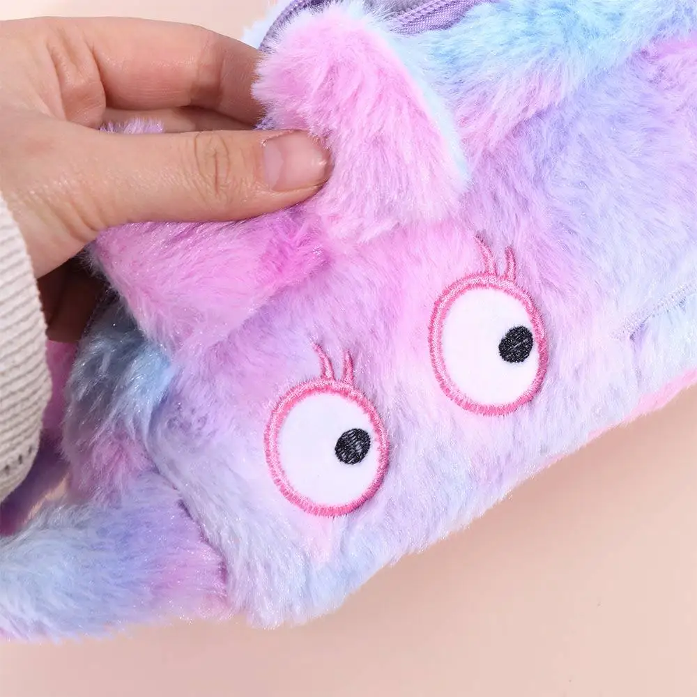 صندوق تخزين القلم حقيبة قطيفة مقلمة قطيفة مقاومة للأوساخ فتاة القلب قلم رصاص الحقيبة الكرتون Kawaii الكرتون أفخم القلم حقيبة فتاة هدية