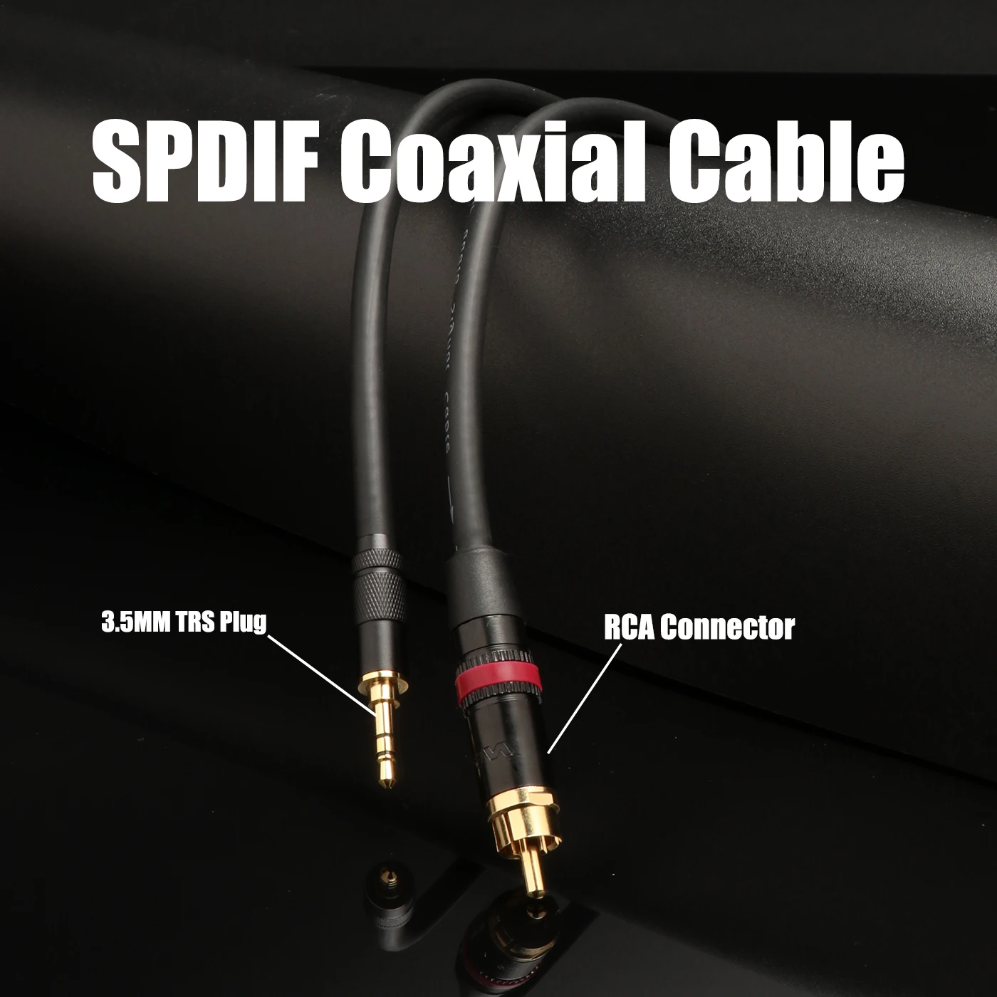 3.5mm to RCA AudioAdapter cable Aux Audio Cable Anti-noise and Anti-interference RCA Y Cord for Smartphone Speakers