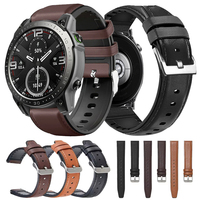 22mm Watch Strap For Zeblaze Stratos 4 3 GPS/Lite Leather Silicone Smart Watch Band For Vibe 7 Pro/GTS3/GTR3 Women Man Bracelet