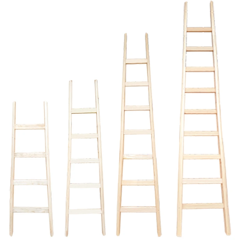 Houten Ladder, Massief Houten Verticale Ladder/Huishoudelijke Indoor En Outdoor/Kleuterschool/Decoratie/Trap Klimmen Gereedschap