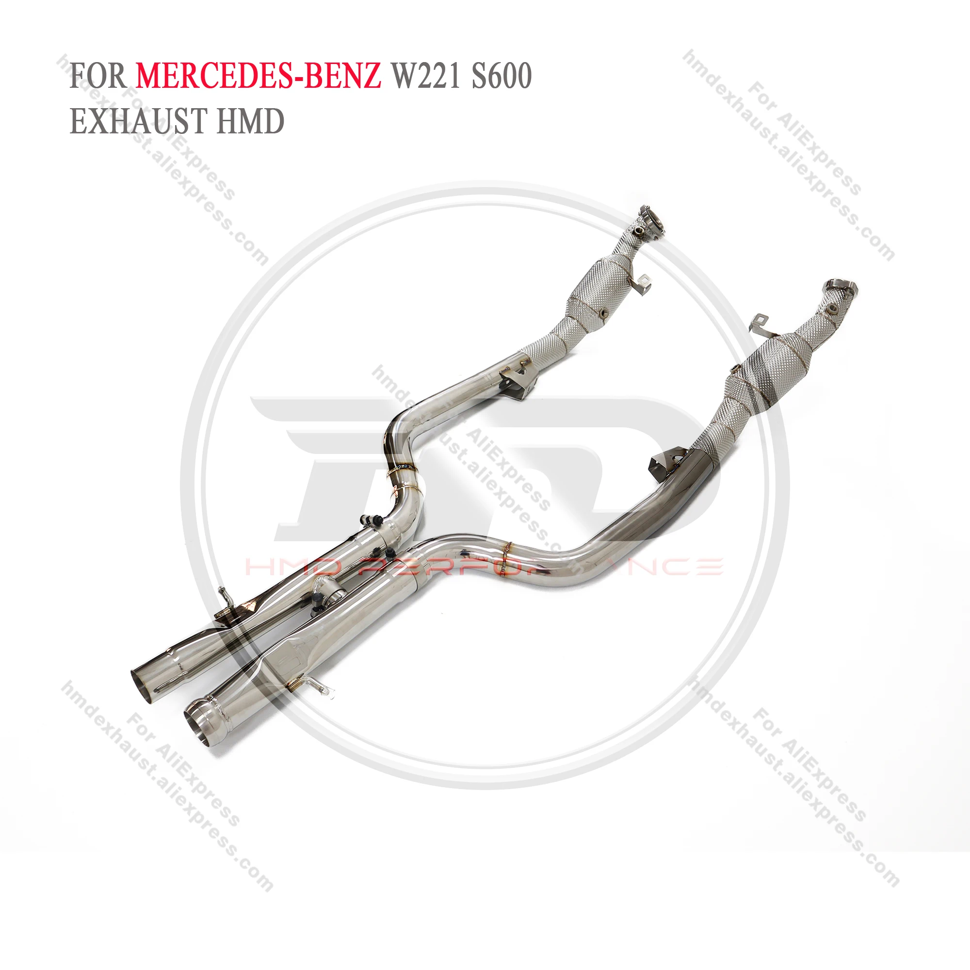 

HMD exhaust system For Mercedes benz w221 s600 exhaust high performance downpipe catalyst exhaust