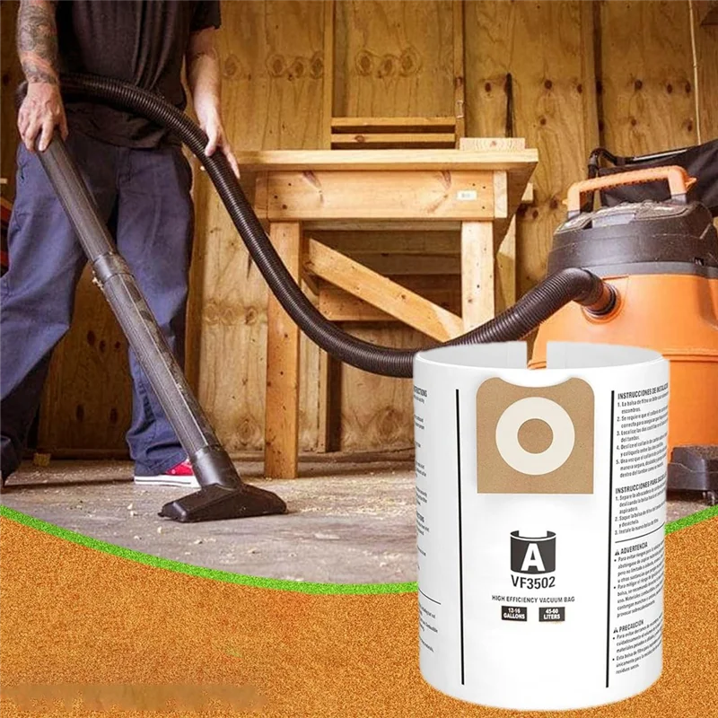 YCOC-For Ridgid 12-16 Gallon Wet Dry Vacuums,Dust Collection Bags 23743 VF3502–Replacement Vacuum Bags WD1950 WD1956 WD1850