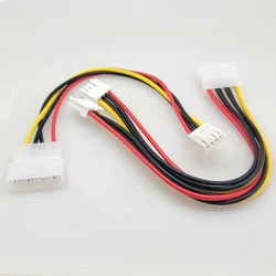 IDE Molex 4pin Male To 4Pin 2.54MM Female to IDE 4pin Power Supply Cable 30CM Floppy Drive Adapter PC Connector Cord PSU 18AWG