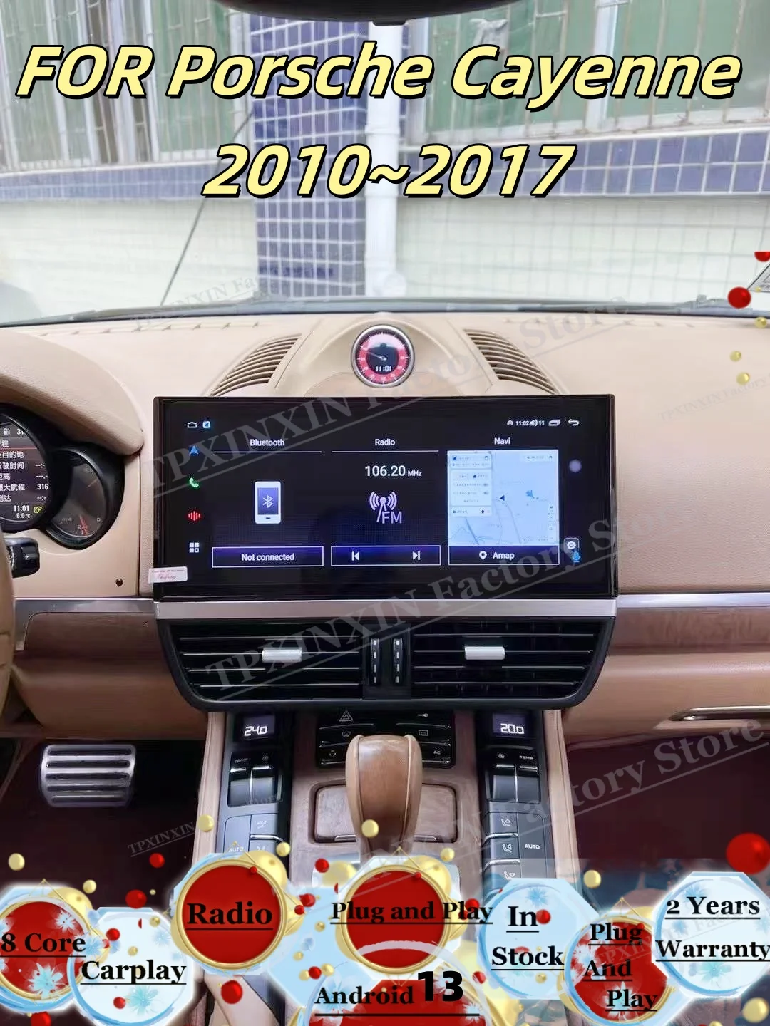 1920*720 Android AUTO Multimedia For Porsche Cayenne 2010~2017 GPS Navigation Car Radio BT5.0 Smart Touch HD Screen Head Unit