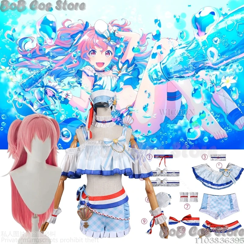 

БОЛЬШЕ БОЛЬШЕ ДЖЕМП! Momoi Airi Game Project Sekai Одежда для косплея Kawaii Купальник для девочек Сексуальное платье-бикини Y2K Одежда на Хэллоуин Cos