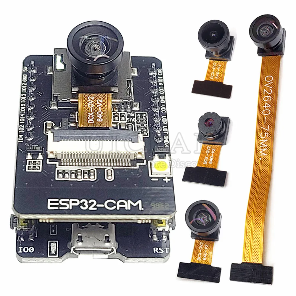 Oryginalny zestaw modułu kamery ESP32-CAM 2.4 GHz WiFi Bluetooth 8MB PSRAM Moduł kamery OV2640 66 120 160 stopni 850nm Noktowizor