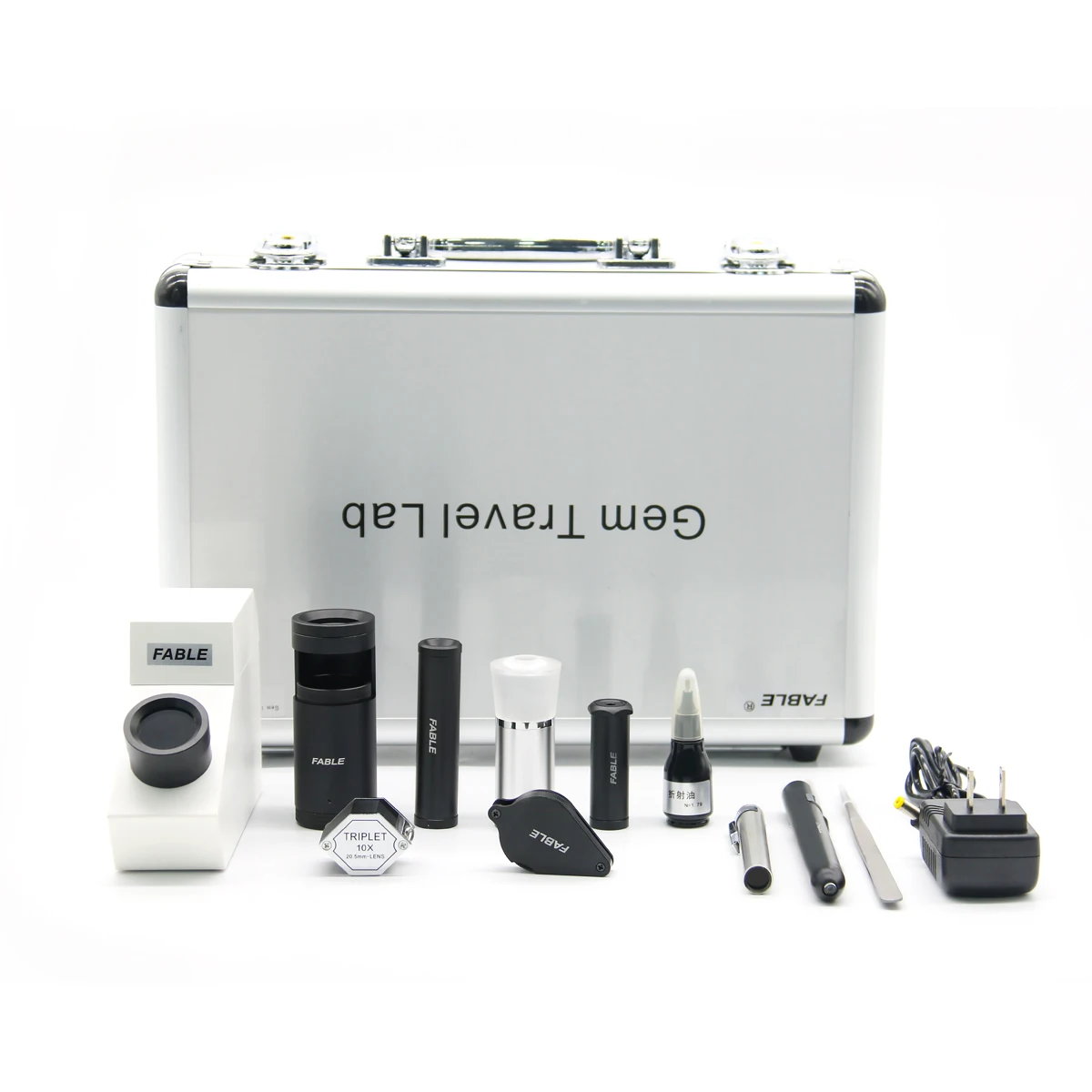 Fable Brand Mini Jewelry Toolkit More Accuracy Equipment Multi-function Gemological Tools Set Gem Travel Lab