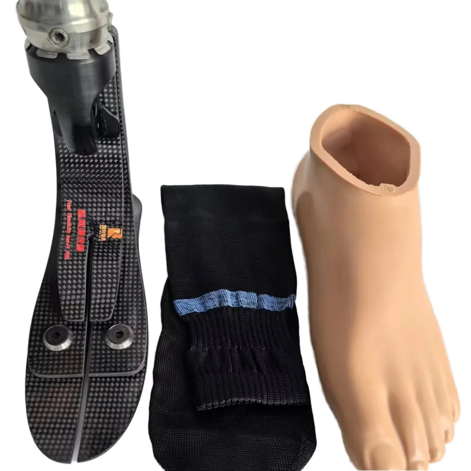 More Stable Fluid Waterproof Carbon Fiber Prosthetic Foot Orthotics 22-30cm Labour-Saving Fixer With Excellent Shock Absorption