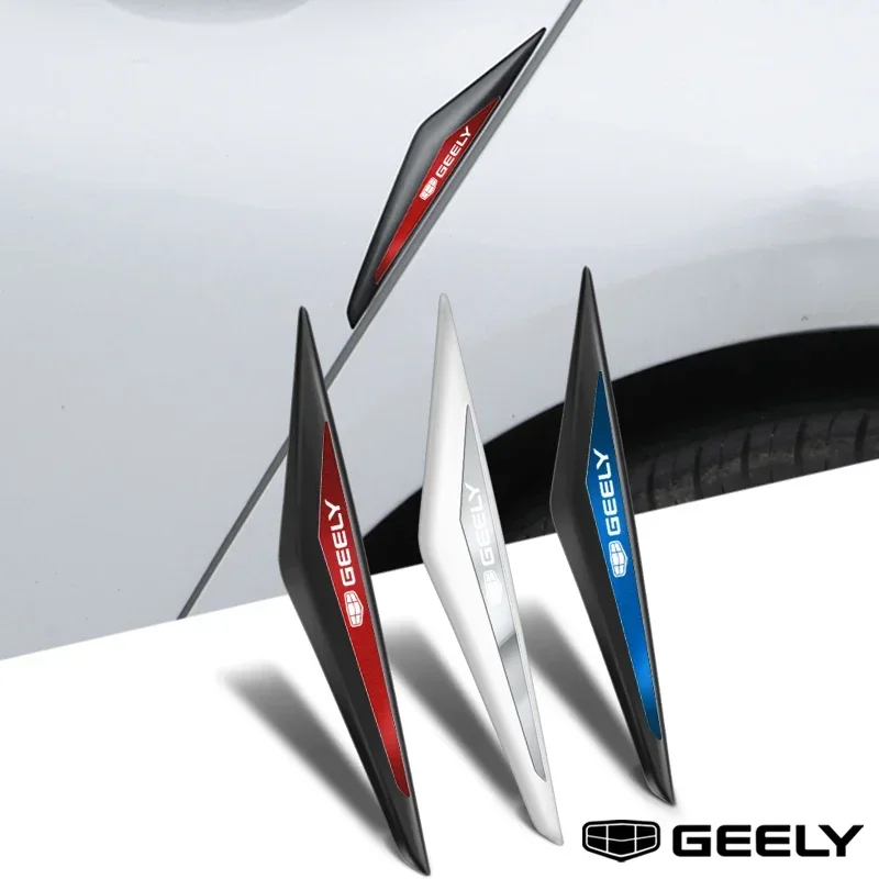 4pcs pvc car door Protect 3d car stickers auto car accessories for geely atlas coolray BO RUI YUE CK Saloon EMGRAND