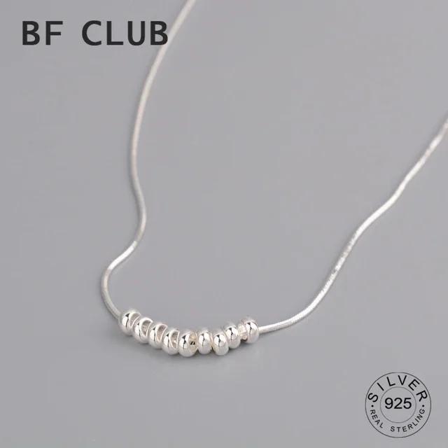 Silver color Chain Choker Necklace For Women Trendy Fashion Ball Fine Jewelry Wedding Party Birthday Gift