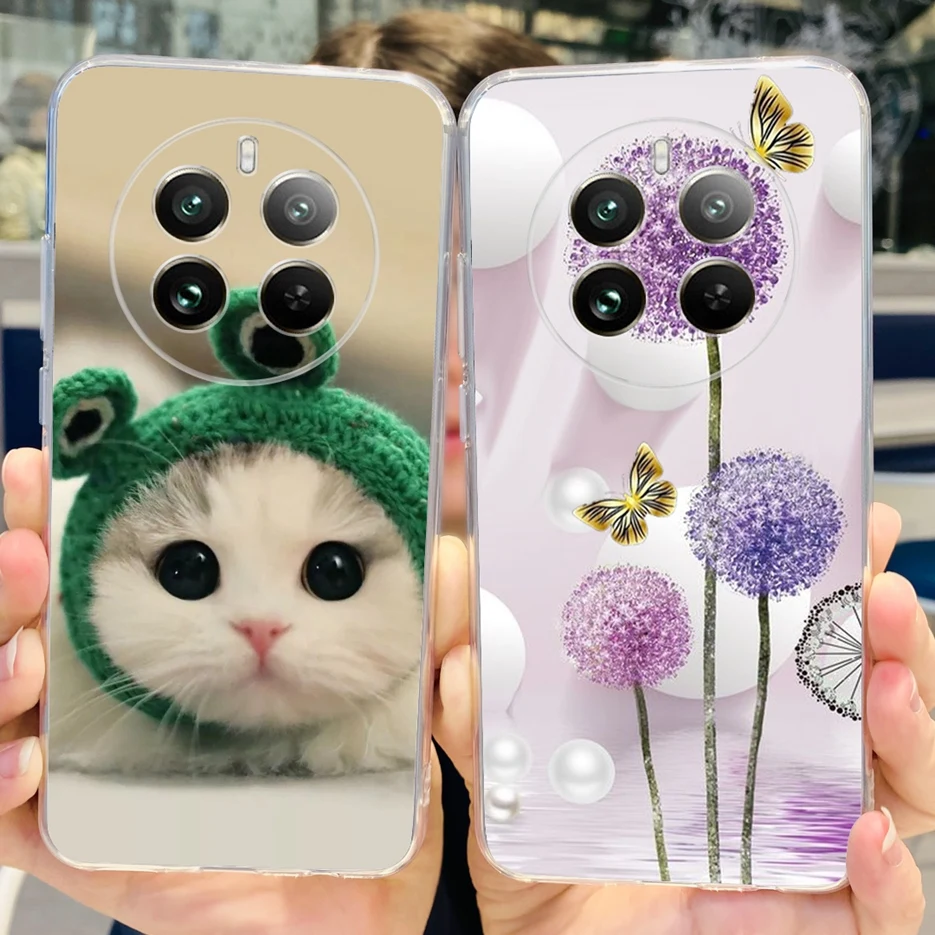 For Realme 12 Pro Plus Case RMX3840 Luxury Painted Cover Soft Silicone Phone Cases For Realme 12 Pro Realme12 Pro+ Fundas Bumper