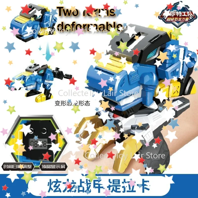 2025 Mini Force TV Genuine Service Watch Toy Boy Mecha Robot Ruper Dinosaur Power Deformation Toy Suit Action Figures Kids Gifts