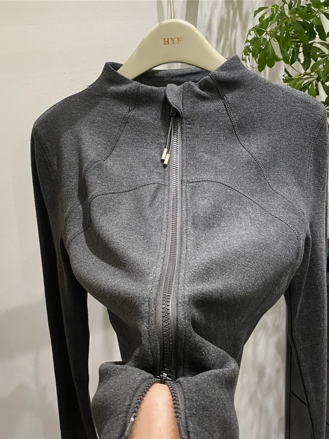 Dames Thiened trui met dubbele rits en opstaande kraag, herfst-winter, warme basis, irt-top, faion-design, Koreaans model