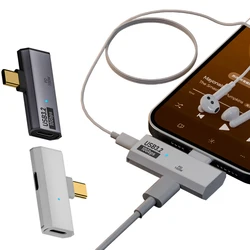 USB C 10Gbps Data Transfer Adapter with 100W PD Fast Charging Type-C Headphone Charger Splitter for Laptop Mobile phones