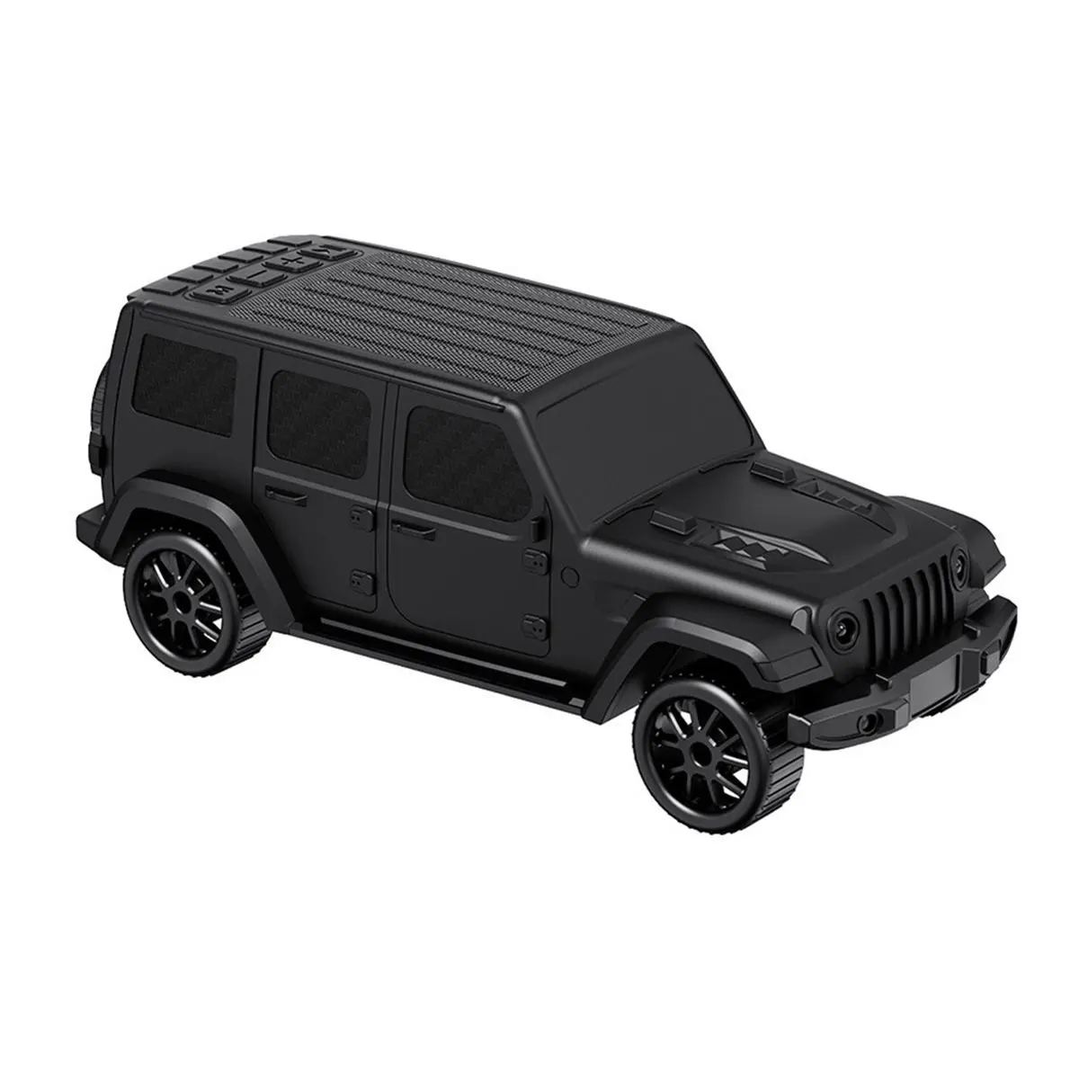 Okay Car Model Bluetooth Wireless Speaker Lights Flash Playback TF CARD FM Radio Desktop Ornament Gift for Boys Black