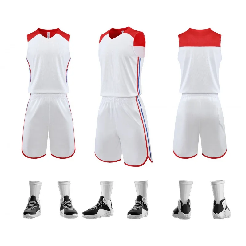 Quick-Dry Set Men, Training And Competition Jersey, Top Women, American Style Youth Basketball Cu