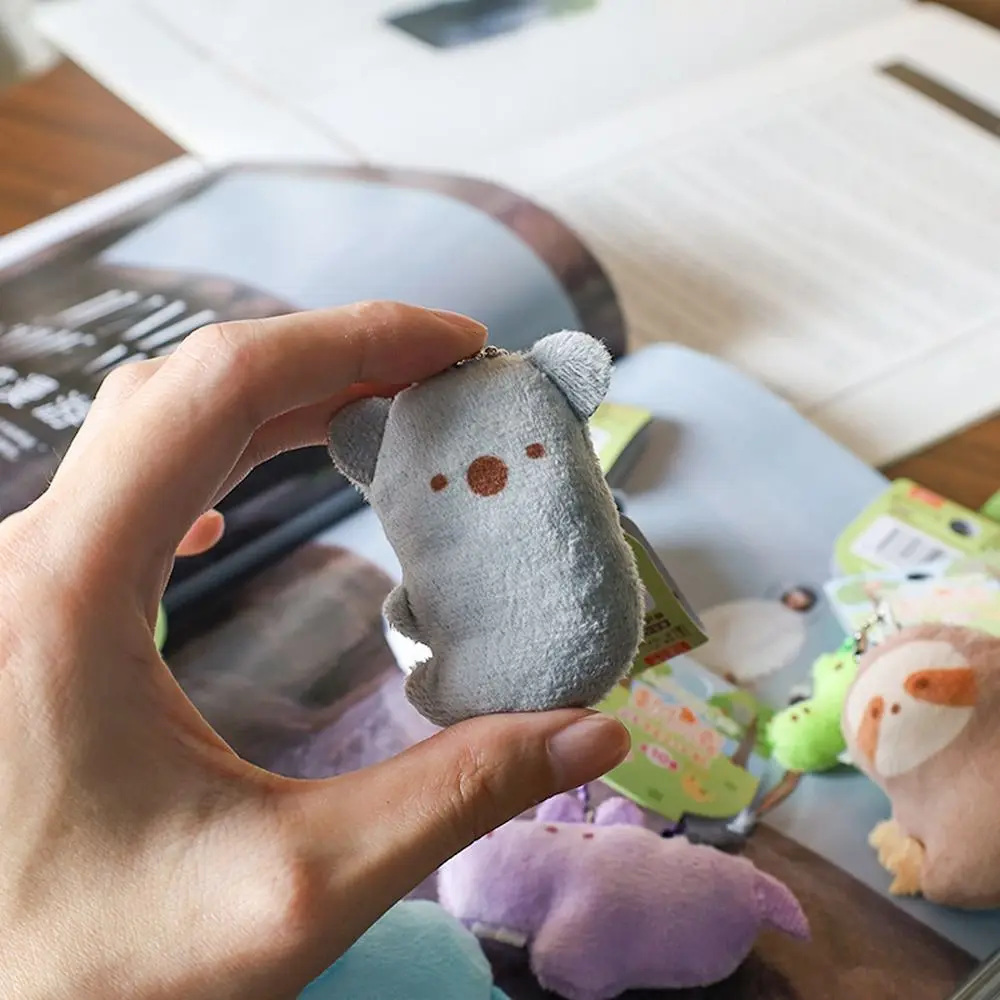 Bellissimo cartone animato Kawaii Panda Tigre Leone Peluche Ragazza Regalo Borsa Ciondolo Portachiavi stile coreano Portachiavi per ragazze Ciondolo zainetto