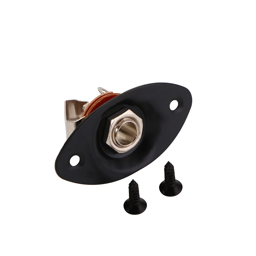 Instruments for Electric Guitar Jack Plate & Screws Guitar Replacemnet Stereo Jack Audio Output Outputing Output Socket