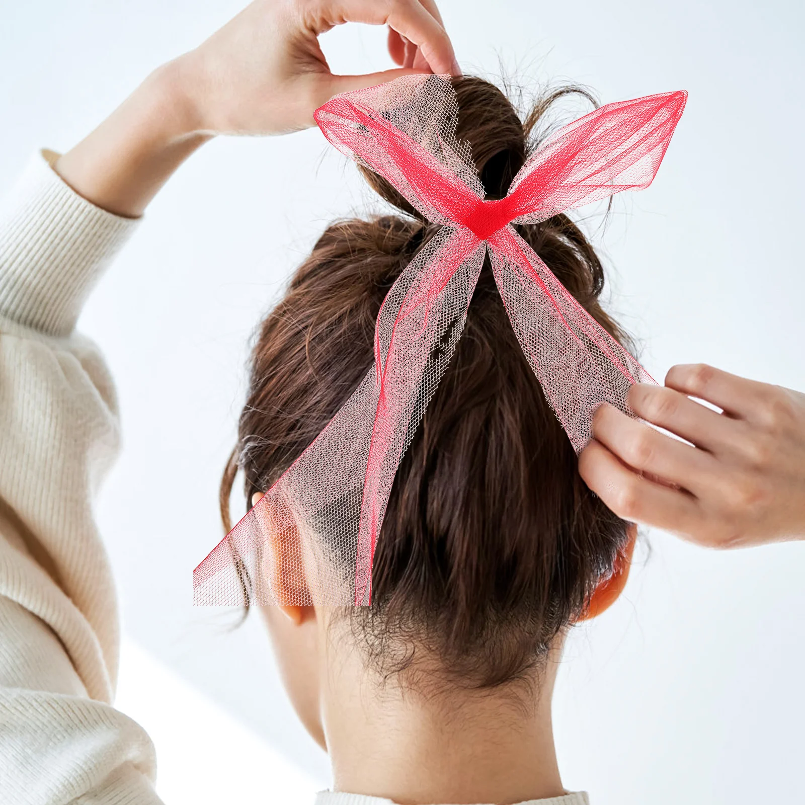 

6pcs 6 Rolls Mesh Tulle Fabric Decorative Gauze Ribbon For Gift Wrapping Wedding Party Decoration Diy Craft Tulle Netting Spool