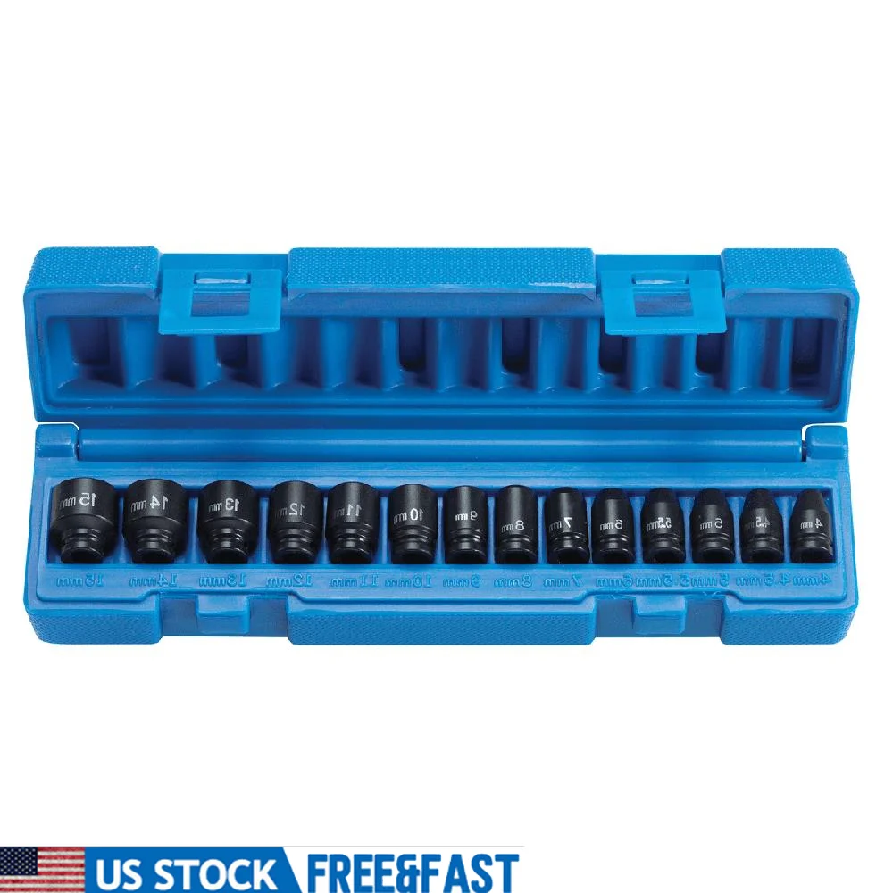 14-Piece Metric Socket Set 1/4