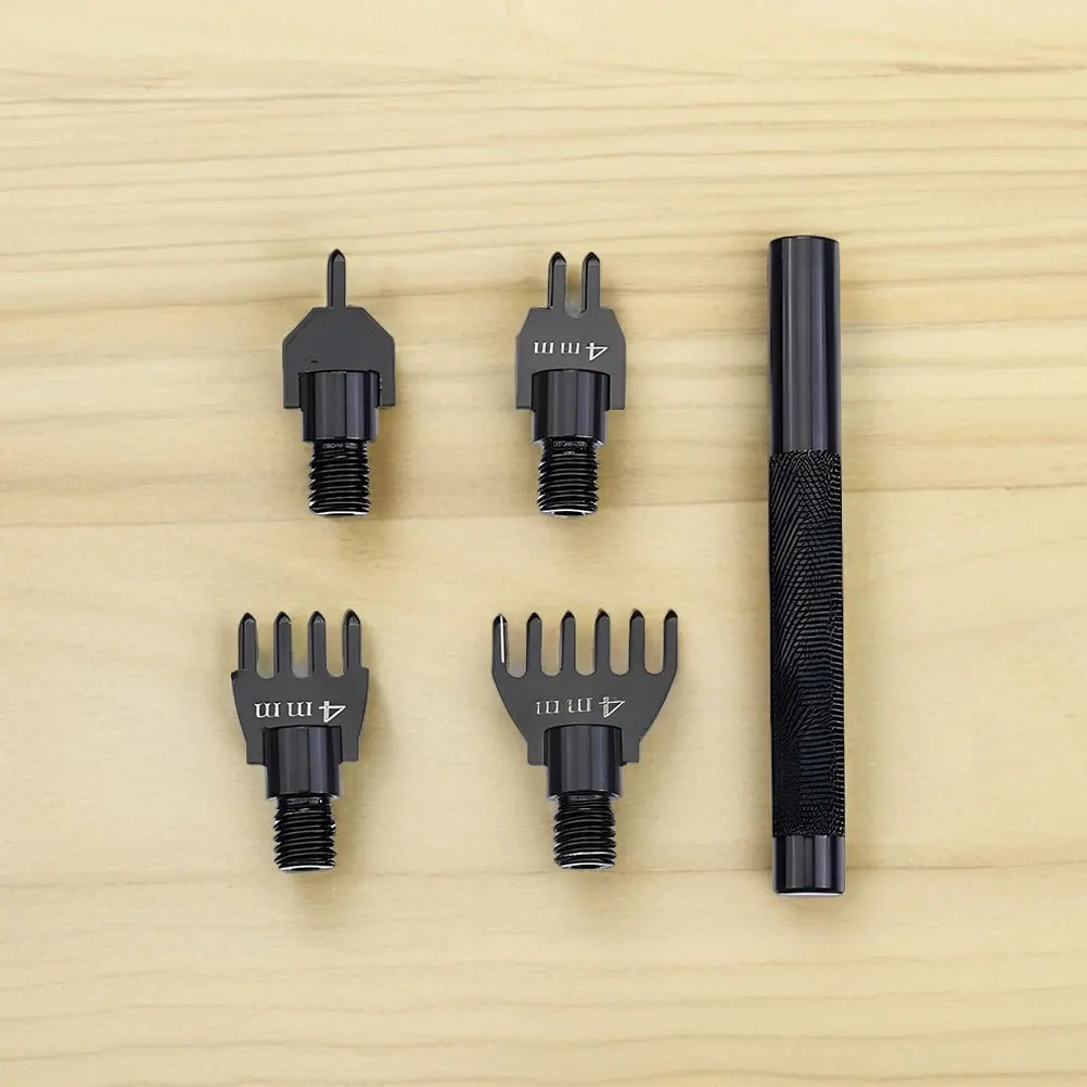 

1 set 1 Set Interchangeable Head Stitching Tool For Diy Craft Projects Multi-Size Hole Punch Portable Accurate Versatile