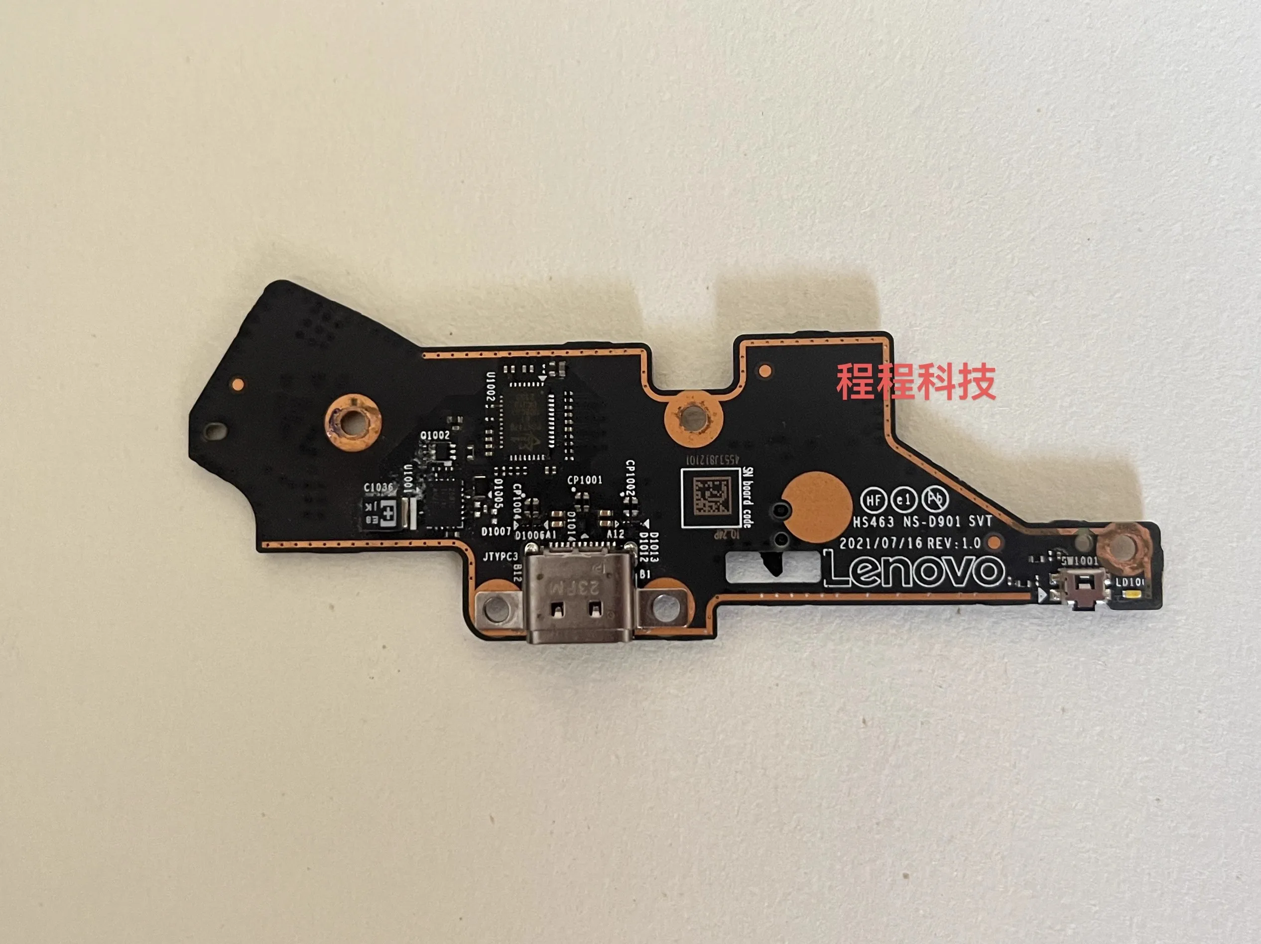 Original for Lenovo Yoga slim 7 Carbon-14ACN06 laptop power Botton Switch USB Type-C IO board NS-D901 5c50s25263