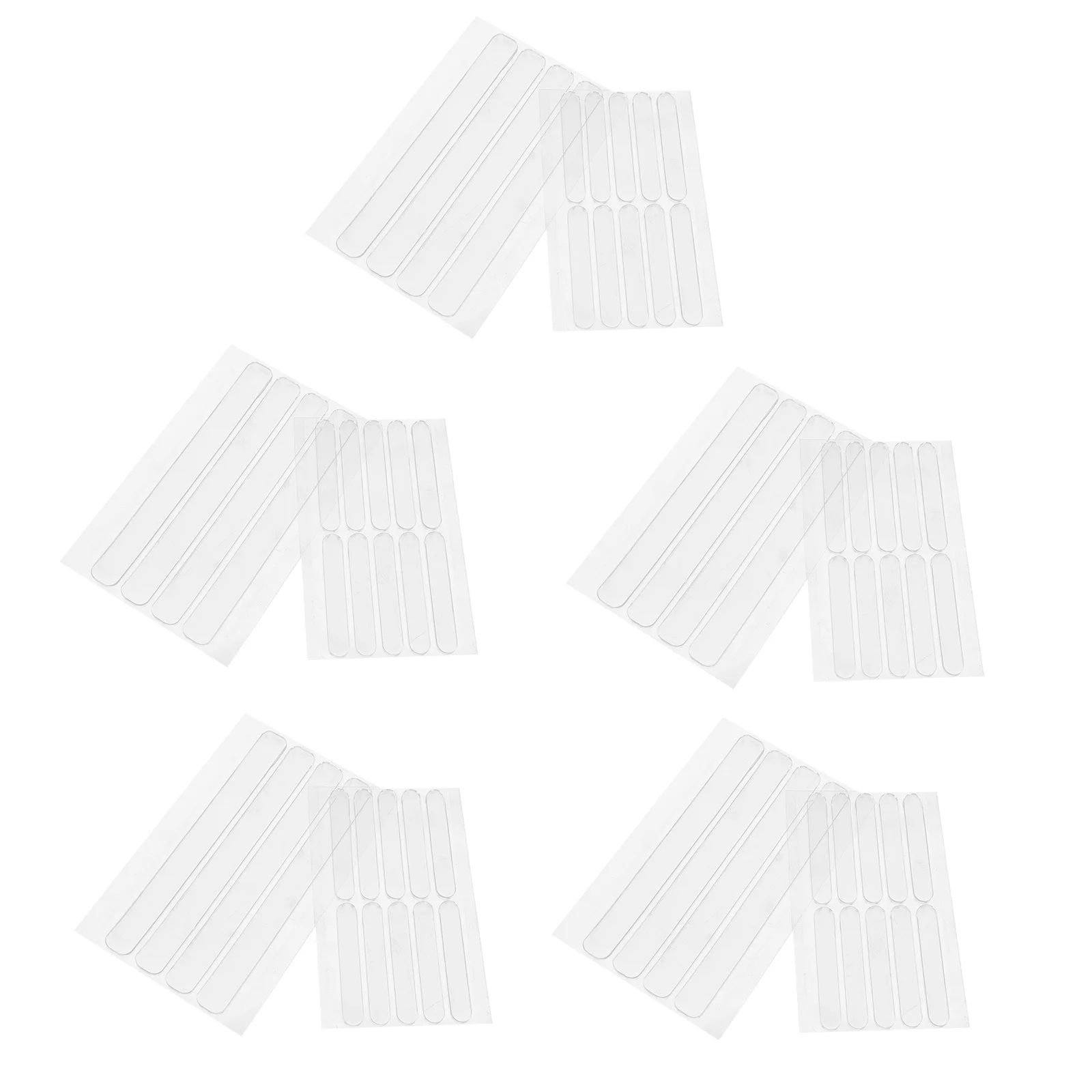 

70Pcs Transparent Silicone Edge Protector Strips Clear Furniture Bumpers Self Adhesive Anti-Collision Pads for Doors Cabinets