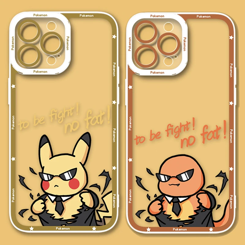 Lovely P-Pokemon Case For Samsung Galaxy S24 S23 S22 Ultra S21 S20 FE Note 20 10 Plus A15 A25 A35 A55 Silicone Shockproof Funda