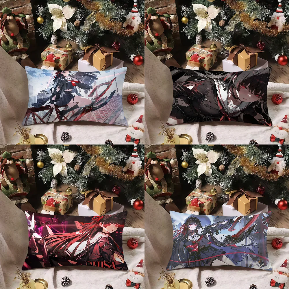 Game W-Wuthering Waves Chisa cushion cover Rectangular pillowcases are comfortable and soft for coffee shops offices pillowcase