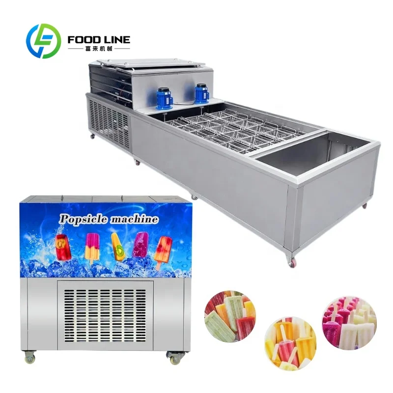 Customized Commercial Stainless Steel Popsicle Machine 2/4/6/8 Molds High Productivity for Water Nuts Fruit Milk Ice Lolly