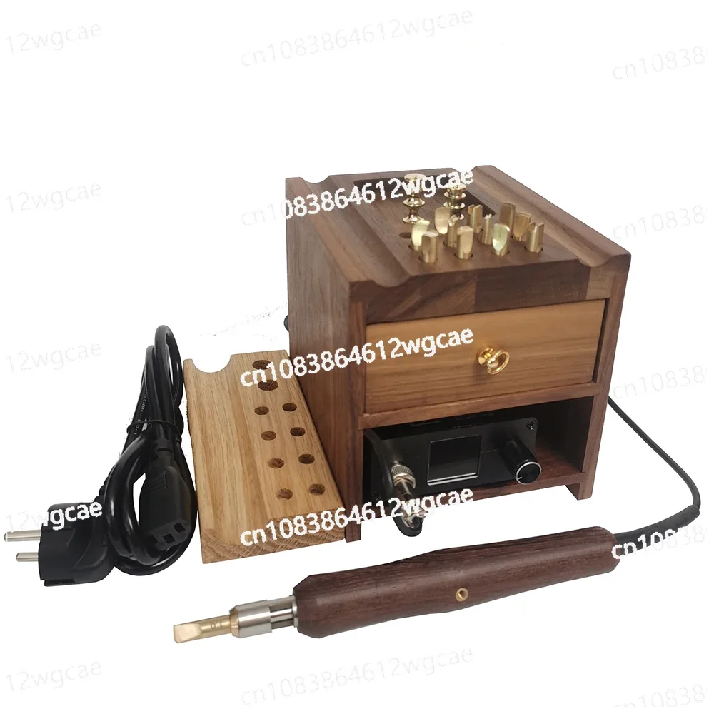 Professional Leather Electric Heat Creasing Machine Edge Creaser Sealing Stamping Heater Digital Accurate Temperature Control